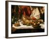 The Supper at Emmaus, 1601-Caravaggio-Framed Giclee Print