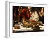 The Supper at Emmaus, 1601-Caravaggio-Framed Giclee Print