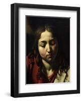 The Supper at Emmaus, 1601-Caravaggio-Framed Giclee Print