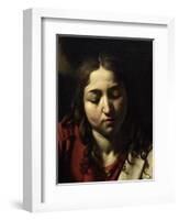 The Supper at Emmaus, 1601-Caravaggio-Framed Giclee Print