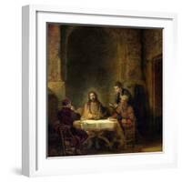 The Supper at Emmaus, 1648-Rembrandt van Rijn-Framed Giclee Print
