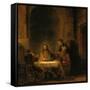 The Supper at Emmaus, 1648-Rembrandt van Rijn-Framed Stretched Canvas