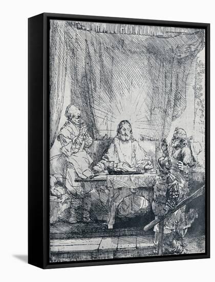 The Supper at Emmaus, (1654), 1903-Rembrandt van Rijn-Framed Stretched Canvas