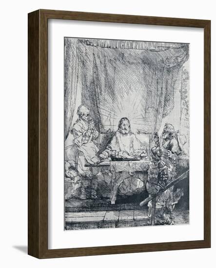 The Supper at Emmaus, (1654), 1903-Rembrandt van Rijn-Framed Giclee Print