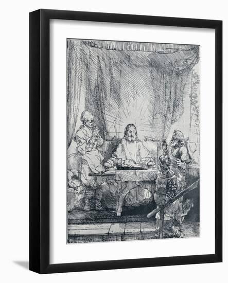 The Supper at Emmaus, (1654), 1903-Rembrandt van Rijn-Framed Giclee Print