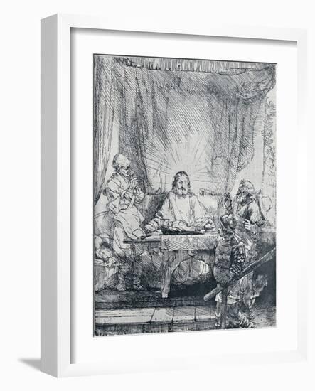 The Supper at Emmaus, (1654), 1903-Rembrandt van Rijn-Framed Giclee Print