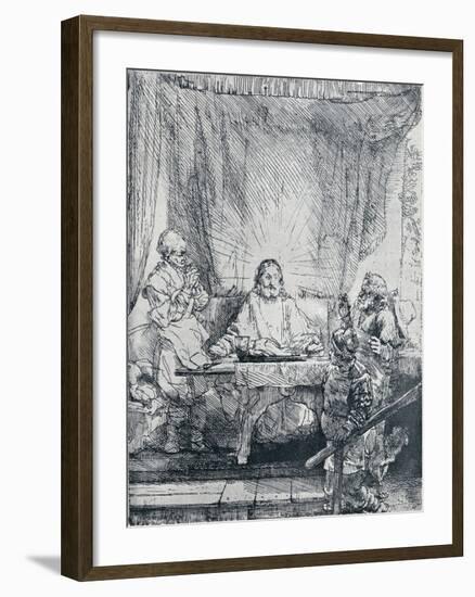 The Supper at Emmaus, (1654), 1903-Rembrandt van Rijn-Framed Giclee Print