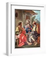 The Supper at Emmaus by Francesco de Mura-Francesco de Mura-Framed Giclee Print