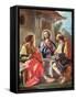 The Supper at Emmaus by Francesco de Mura-Francesco de Mura-Framed Stretched Canvas