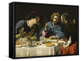 The Supper at Emmaus, c.1625-Filippo Tarchiani-Framed Stretched Canvas