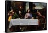 The Supper at Emmaus, circa 1535-Titian (Tiziano Vecelli)-Framed Stretched Canvas