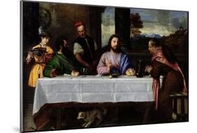 The Supper at Emmaus, circa 1535-Titian (Tiziano Vecelli)-Mounted Giclee Print