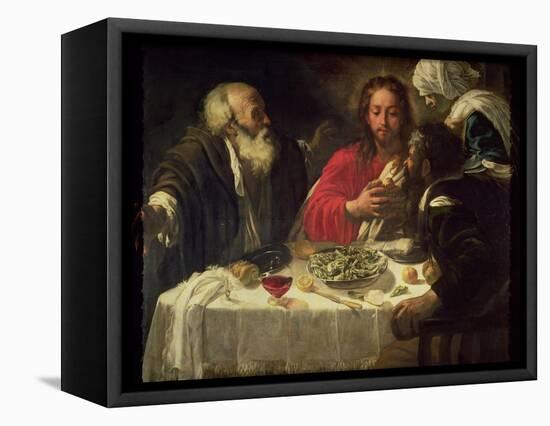 The Supper at Emmaus, circa 1614-21-Caravaggio-Framed Stretched Canvas