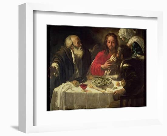 The Supper at Emmaus, circa 1614-21-Caravaggio-Framed Giclee Print