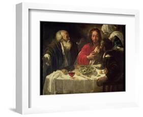 The Supper at Emmaus, circa 1614-21-Caravaggio-Framed Giclee Print