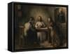 The Supper at Emmaus (W/C on Paper)-Jacobs Smits-Framed Stretched Canvas