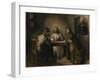 The Supper at Emmaus (W/C on Paper)-Jacobs Smits-Framed Giclee Print