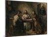 The Supper at Emmaus (W/C on Paper)-Jacobs Smits-Mounted Giclee Print