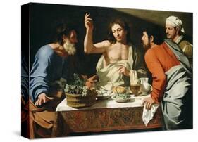 The Supper at Emmaus-Bartolomeo Cavarozzi-Stretched Canvas