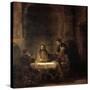 The Supper at Emmaus-Rembrandt van Rijn-Stretched Canvas
