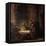 The Supper at Emmaus-Rembrandt van Rijn-Framed Stretched Canvas
