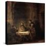 The Supper at Emmaus-Rembrandt van Rijn-Stretched Canvas