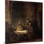 The Supper at Emmaus-Rembrandt van Rijn-Mounted Giclee Print