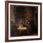 The Supper at Emmaus-Rembrandt van Rijn-Framed Giclee Print