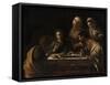 The Supper at Emmaus-Caravaggio-Framed Stretched Canvas