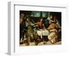 The Supper at Emmaus-Jacopo Tintoretto-Framed Giclee Print