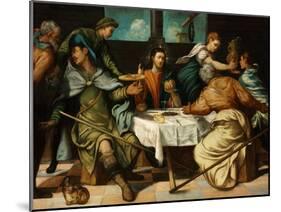 The Supper at Emmaus-Jacopo Tintoretto-Mounted Giclee Print