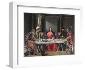 The Supper at Emmaus-Giovanni Bellini-Framed Giclee Print