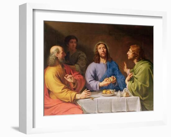 The Supper at Emmaus-Philippe De Champaigne-Framed Giclee Print