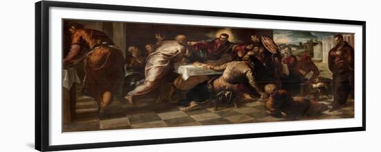 The Supper at Emmaus-Jacopo Robusti Tintoretto-Framed Giclee Print