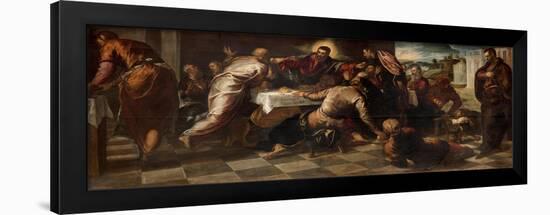 The Supper at Emmaus-Jacopo Robusti Tintoretto-Framed Giclee Print