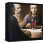 The Supper, Mid-Late 17th Century-Johannes Vermeer-Framed Stretched Canvas