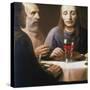 The Supper, Mid-Late 17th Century-Johannes Vermeer-Stretched Canvas