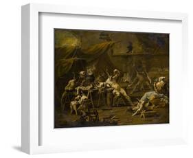 The Supper of Pulcinella and Colombina, c.1725-1730-Alessandro Magnasco-Framed Giclee Print