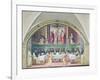 The Supper of St. Dominic, Lunette-Giovanni Antonio Sogliani-Framed Giclee Print