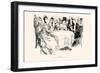 The Supper-Charles Dana Gibson-Framed Art Print