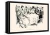 The Supper-Charles Dana Gibson-Framed Stretched Canvas