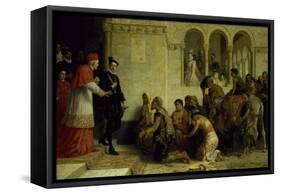 The Supplicants. the Expulsion of the Gypsies from Spain, 1872-Edwin Longsden Long-Framed Stretched Canvas