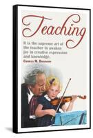 The Supreme Art of the Teacher-null-Framed Stretched Canvas