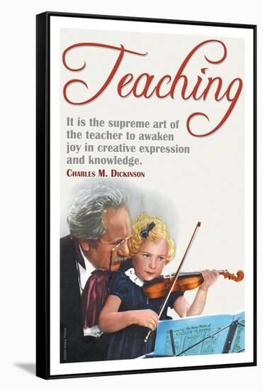 The Supreme Art of the Teacher-null-Framed Stretched Canvas