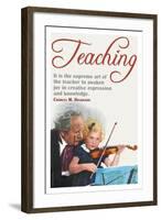 The Supreme Art of the Teacher-null-Framed Art Print