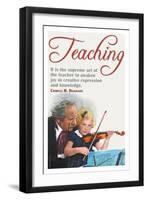 The Supreme Art of the Teacher-null-Framed Art Print