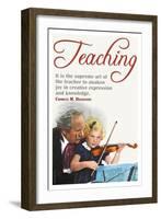 The Supreme Art of the Teacher-null-Framed Art Print