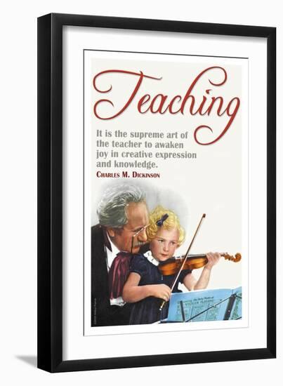 The Supreme Art of the Teacher-null-Framed Art Print