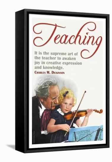 The Supreme Art of the Teacher-null-Framed Stretched Canvas