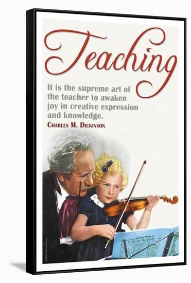 The Supreme Art of the Teacher-null-Framed Stretched Canvas